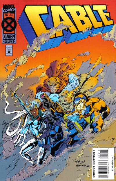 Cover for Cable (Marvel, 1993 series) #18 [Deluxe Direct Edition]