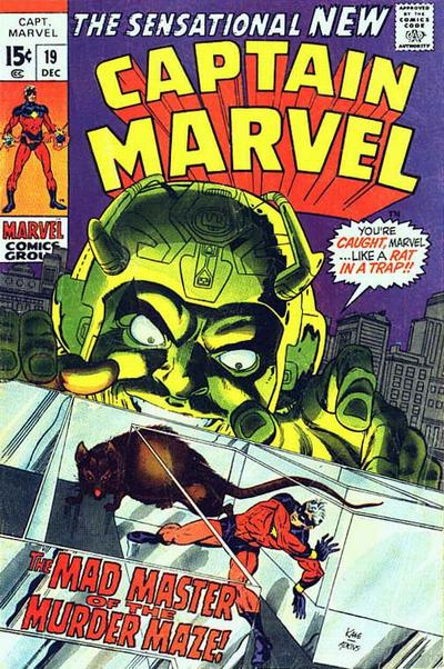Cover for Captain Marvel (Marvel, 1968 series) #19
