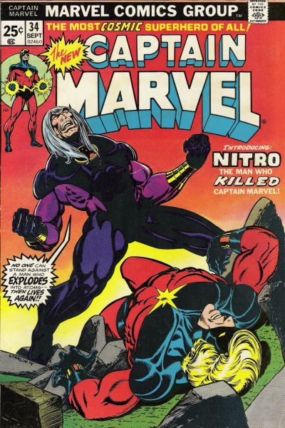 Cover for Captain Marvel (Marvel, 1968 series) #34