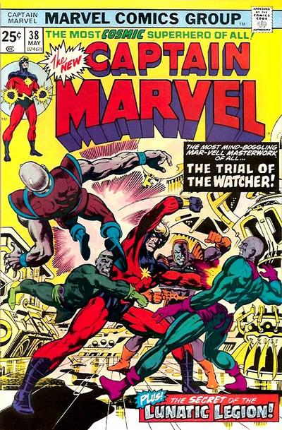 Cover for Captain Marvel (Marvel, 1968 series) #38 [Regular Edition]