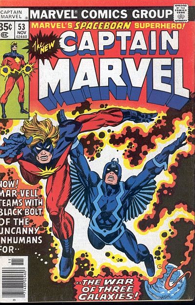 Cover for Captain Marvel (Marvel, 1968 series) #53 [Regular Edition]