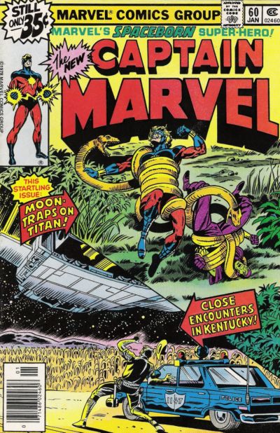 Cover for Captain Marvel (Marvel, 1968 series) #60 [Regular Edition]