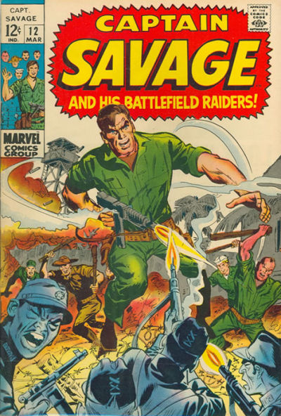 Cover for Capt. Savage and His Leatherneck Raiders (Marvel, 1968 series) #12