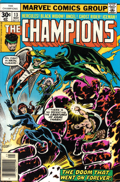 Cover for The Champions (Marvel, 1975 series) #13