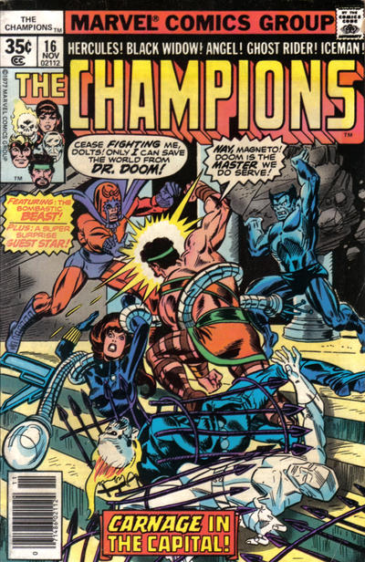 Cover for The Champions (Marvel, 1975 series) #16
