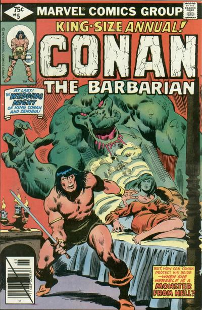 Cover for Conan Annual (Marvel, 1973 series) #5 [Direct]