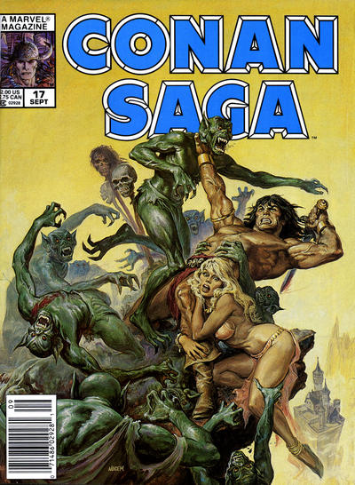 Cover for Conan Saga (Marvel, 1987 series) #17 [Newsstand]