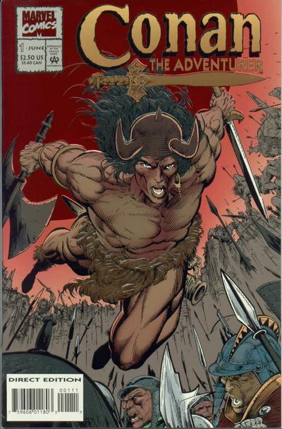 Cover for Conan the Adventurer (Marvel, 1994 series) #1 [Direct Edition]