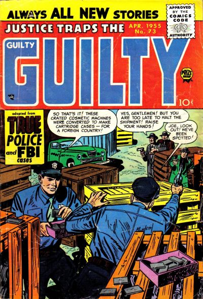 Cover for Justice Traps the Guilty (Prize, 1947 series) #v8#7 (73)