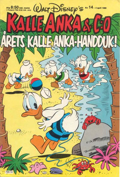 Cover for Kalle Anka & C:o (Hemmets Journal, 1957 series) #14/1988