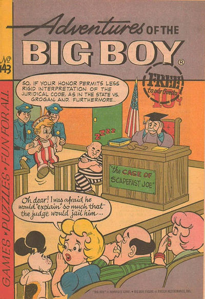 Cover for Adventures of the Big Boy (Webs Adventure Corporation, 1957 series) #143 [East]