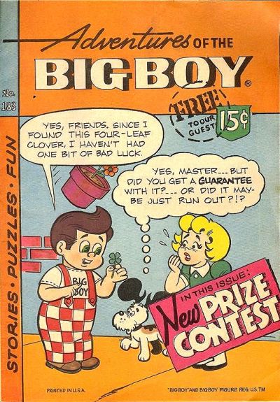 Cover for Adventures of the Big Boy (Webs Adventure Corporation, 1957 series) #183
