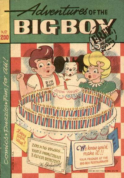 Cover for Adventures of the Big Boy (Webs Adventure Corporation, 1957 series) #200
