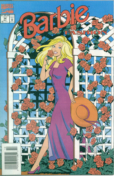 Cover for Barbie Fashion (Marvel, 1991 series) #34 [Newsstand]