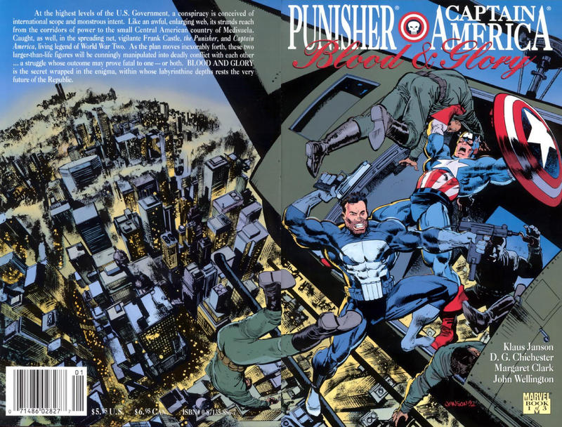Cover for Blood and Glory [Punisher / Captain America] (Marvel, 1992 series) #1