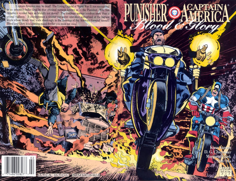 Cover for Blood and Glory [Punisher / Captain America] (Marvel, 1992 series) #2