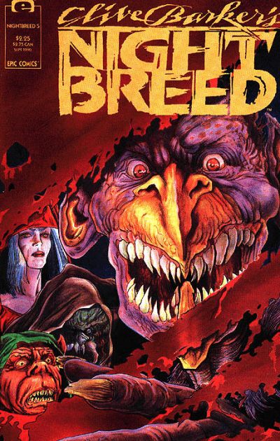 Cover for Clive Barker's Night Breed (Marvel, 1990 series) #5