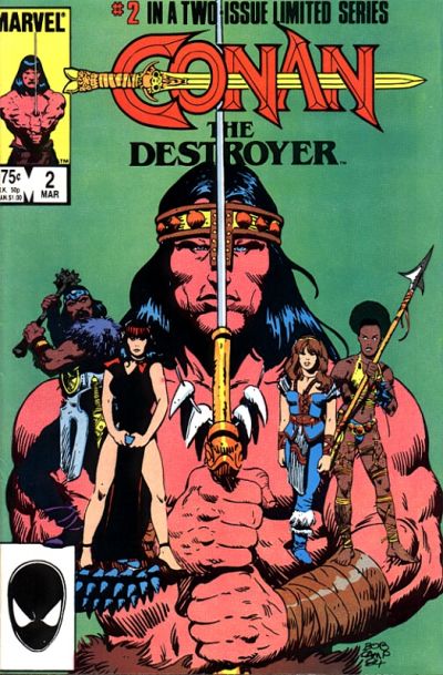 Cover for Conan the Destroyer (Marvel, 1985 series) #2 [Direct]