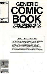 Cover Thumbnail for The Generic Comic (Marvel, 1984 series) #1