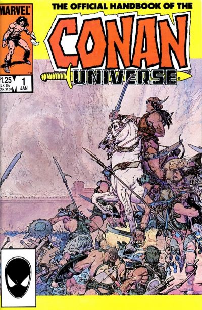 Cover for The Handbook of the Conan Universe [The Official Handbook of the Conan Universe] (Marvel, 1986 series) #1 [Direct Edition]