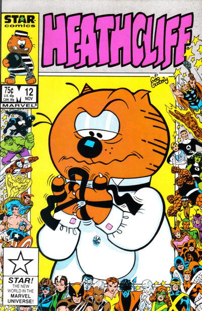 Cover for Heathcliff (Marvel, 1985 series) #12 [Direct]