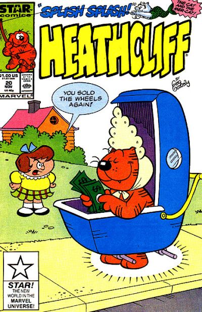Cover for Heathcliff (Marvel, 1985 series) #20 [Direct]