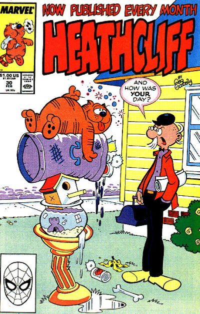 Cover for Heathcliff (Marvel, 1985 series) #30 [Direct]