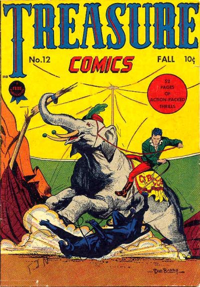Cover for Treasure Comics (Prize, 1945 series) #12