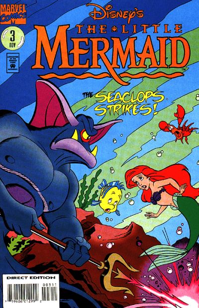 Cover for Disney's The Little Mermaid (Marvel, 1994 series) #3 [Direct]