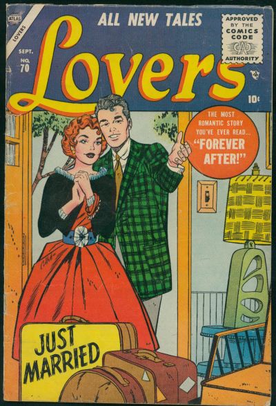 Cover for Lovers (Marvel, 1949 series) #70