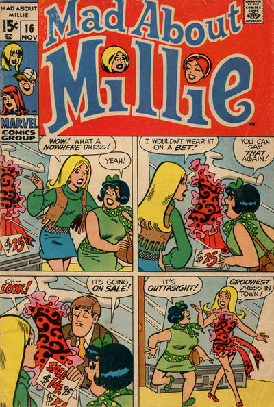 Cover for Mad About Millie (Marvel, 1969 series) #16