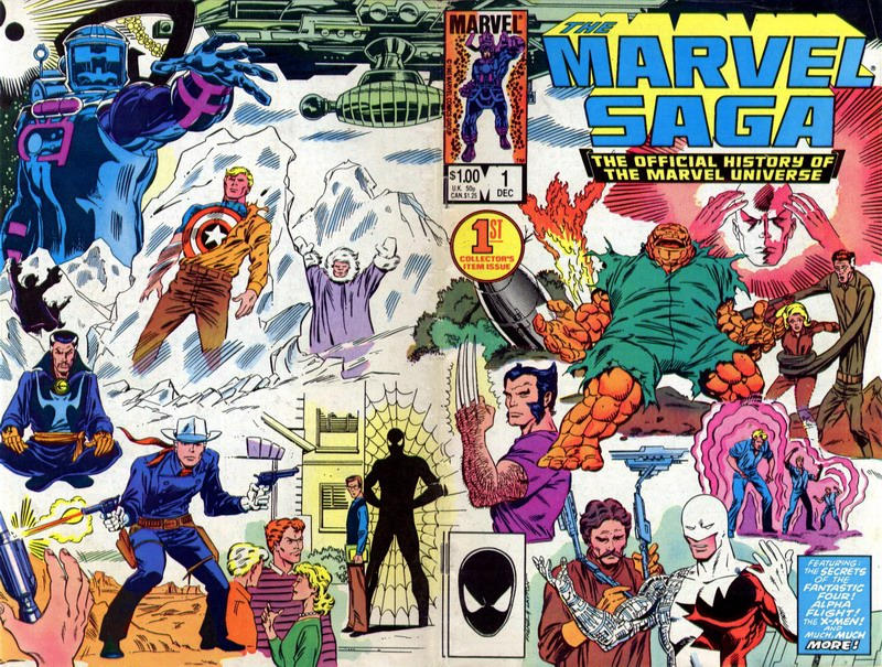 Cover for The Marvel Saga the Official History of the Marvel Universe (Marvel, 1985 series) #1 [Direct]