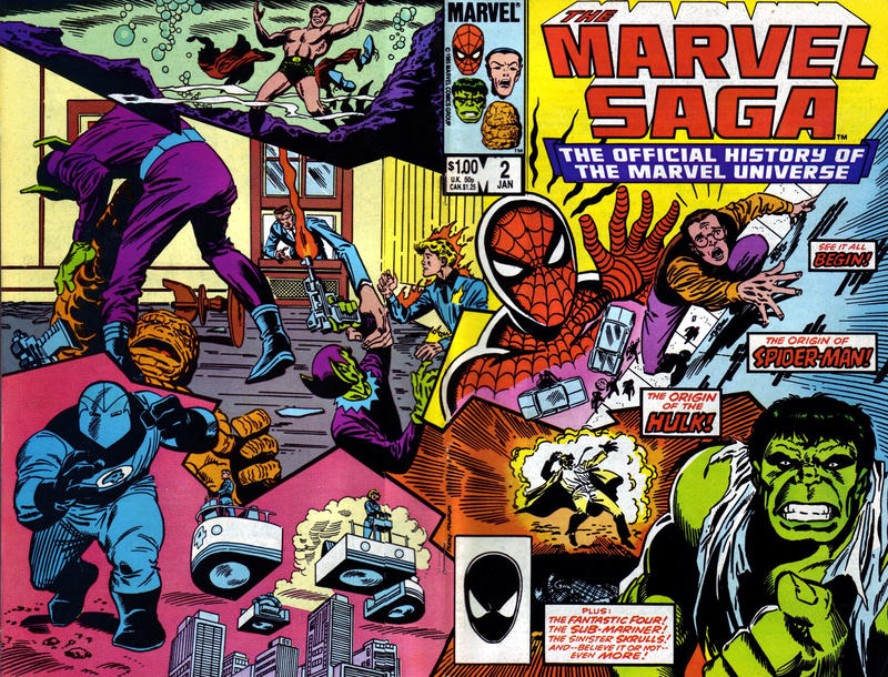 Cover for The Marvel Saga the Official History of the Marvel Universe (Marvel, 1985 series) #2 [Direct]