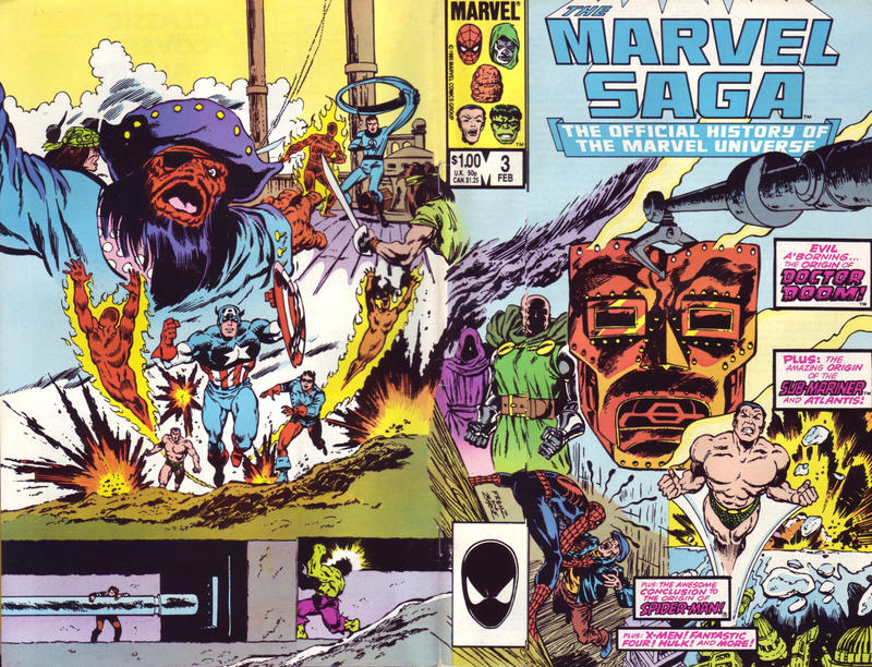 Cover for The Marvel Saga the Official History of the Marvel Universe (Marvel, 1985 series) #3 [Direct]