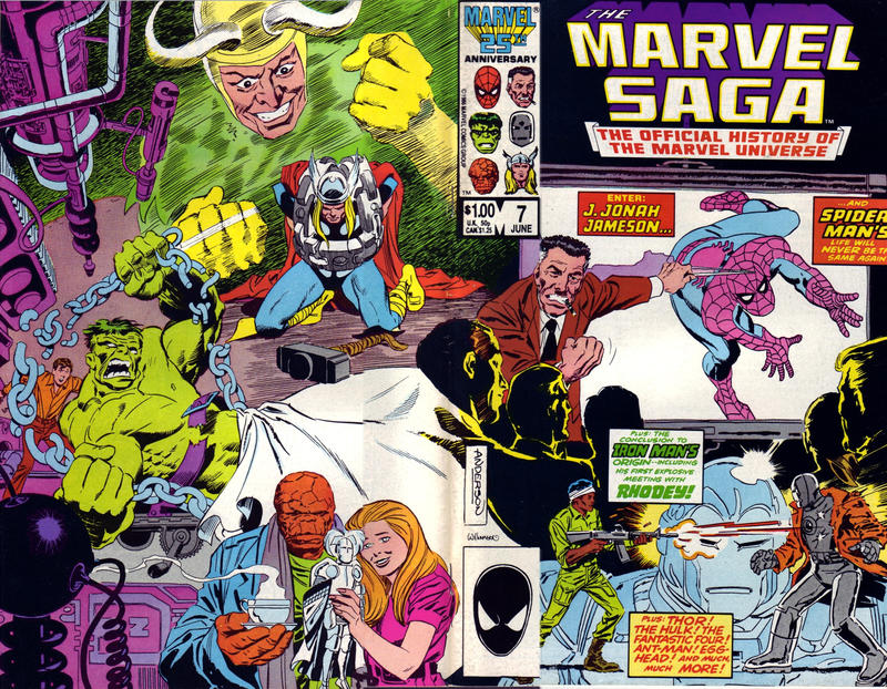 Cover for The Marvel Saga the Official History of the Marvel Universe (Marvel, 1985 series) #7 [Direct]