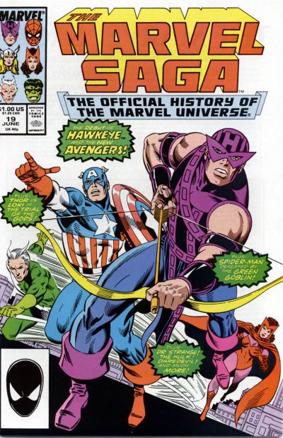 Cover for The Marvel Saga the Official History of the Marvel Universe (Marvel, 1985 series) #19