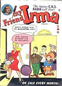 Cover for My Friend Irma (Marvel, 1950 series) #15