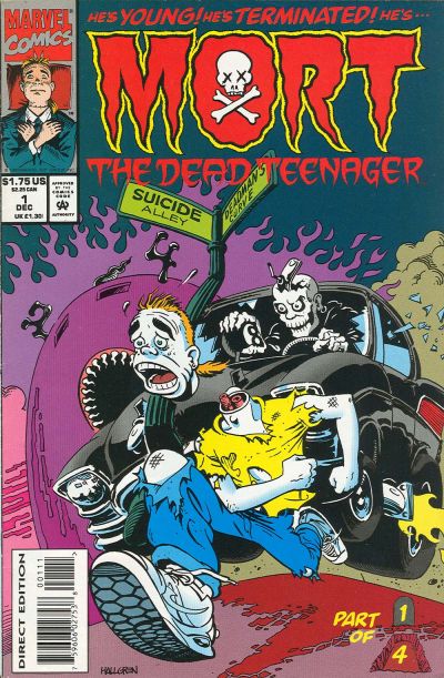 Cover for Mort the Dead Teenager (Marvel, 1993 series) #1 [Direct Edition]