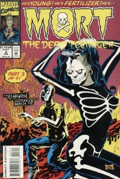 Cover for Mort the Dead Teenager (Marvel, 1993 series) #3 [Direct Edition]