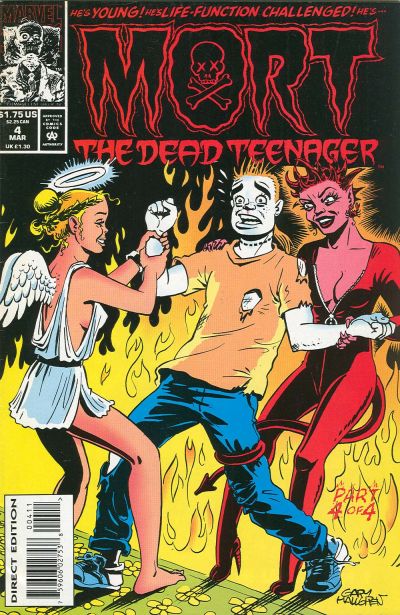 Cover for Mort the Dead Teenager (Marvel, 1993 series) #4 [Direct Edition]