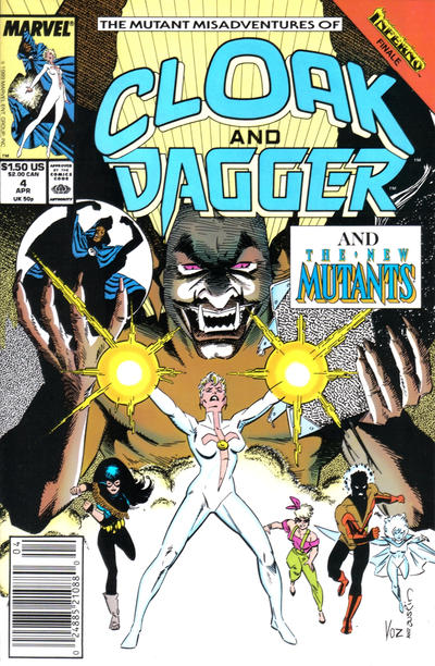 Cover for The Mutant Misadventures of Cloak and Dagger (Marvel, 1988 series) #4