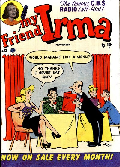 Cover for My Friend Irma (Marvel, 1950 series) #12