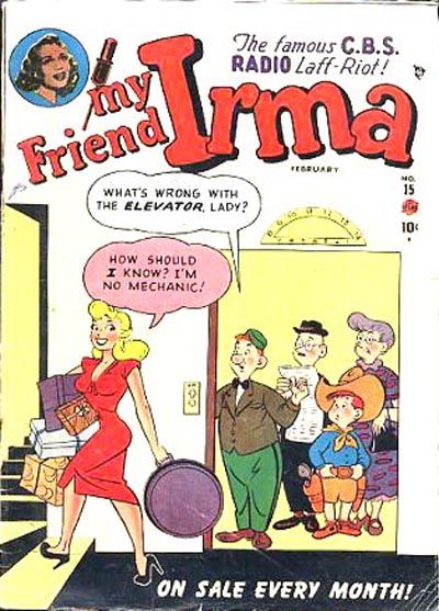 Cover for My Friend Irma (Marvel, 1950 series) #15