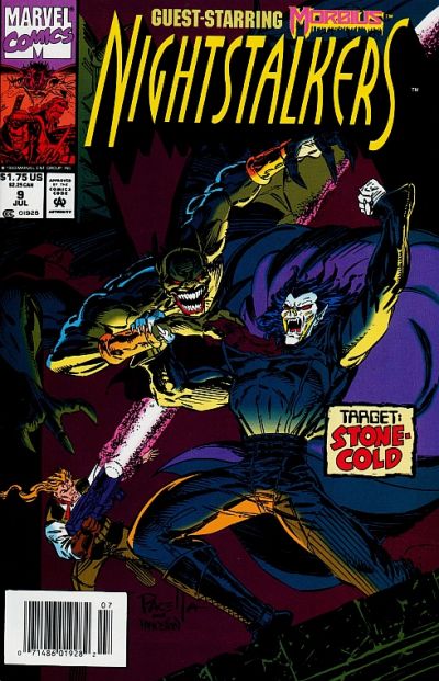 Cover for Nightstalkers (Marvel, 1992 series) #9 [Newsstand]