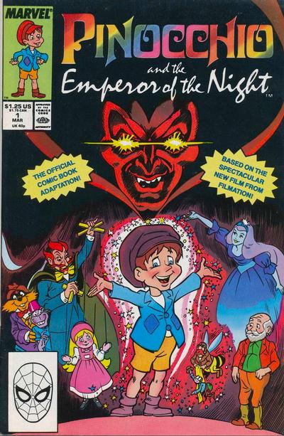 Cover for Pinocchio and the Emperor of the Night (Marvel, 1988 series) #1 [Direct]