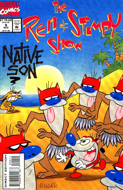 Cover for The Ren & Stimpy Show (Marvel, 1992 series) #9 [Direct Edition]