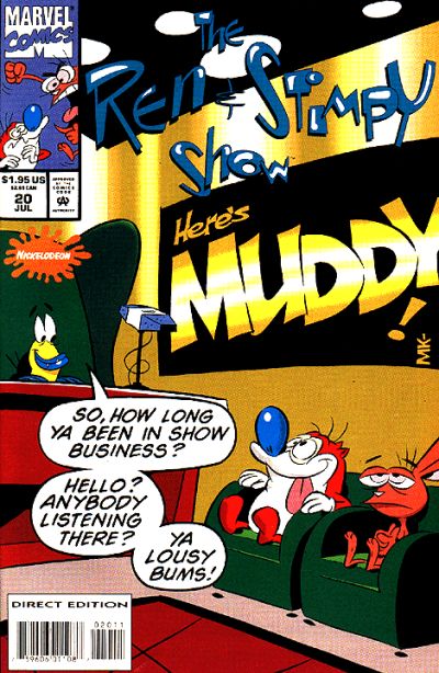 Cover for The Ren & Stimpy Show (Marvel, 1992 series) #20 [Direct Edition]