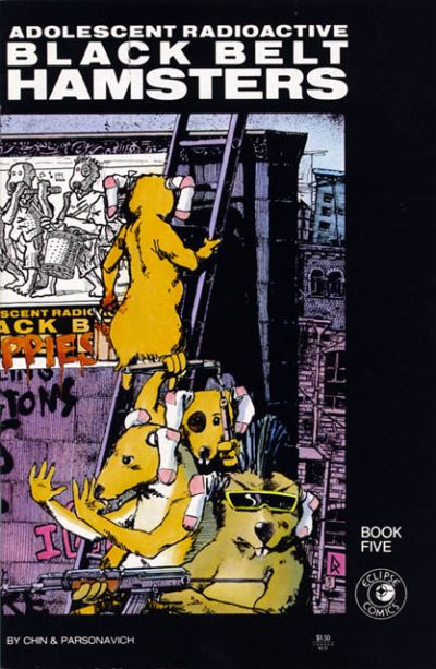 Cover for Adolescent Radioactive Black Belt Hamsters (Eclipse, 1986 series) #5