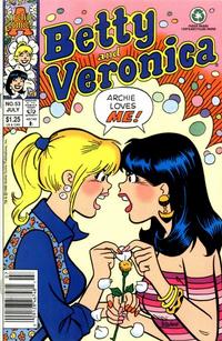 Cover for Betty and Veronica (Archie, 1987 series) #53 [Newsstand]