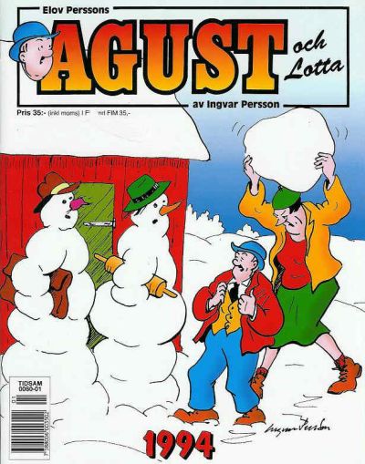 Cover for Agust och Lotta [julalbum] (Semic, 1988 series) #1994